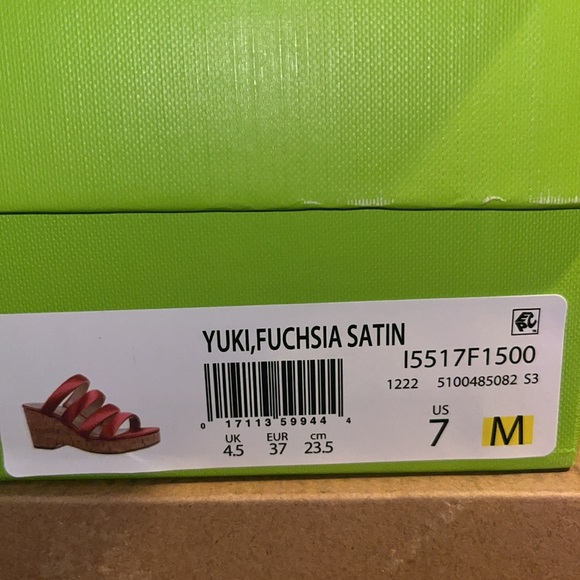 Sam Edelman Ultra Fuchsia Yuki Platform Wedge Sandals Women’s Size 7 - Picture 11 of 12